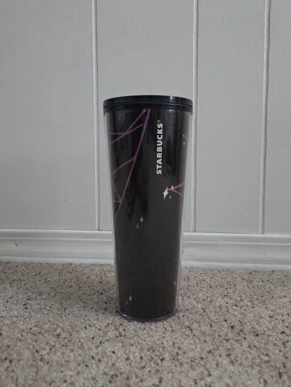 Starbucks Halloween Tumbler Cat Spider Web Moon